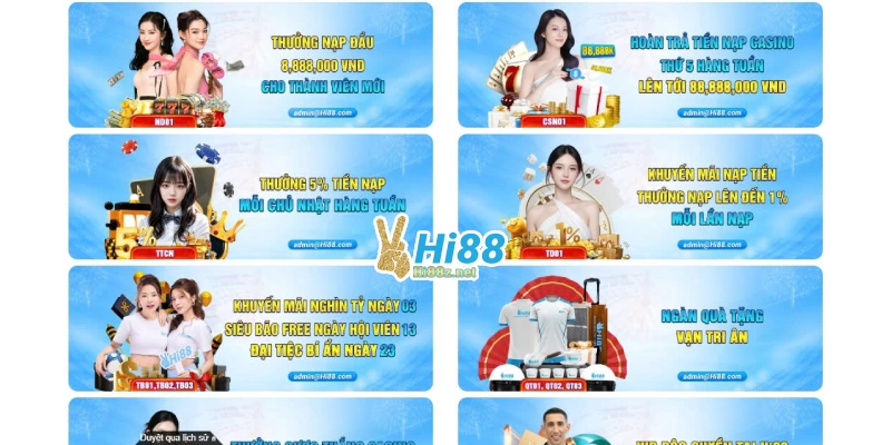 Khuyến mãi Hi88 - cơ hội nhận thưởng khủng